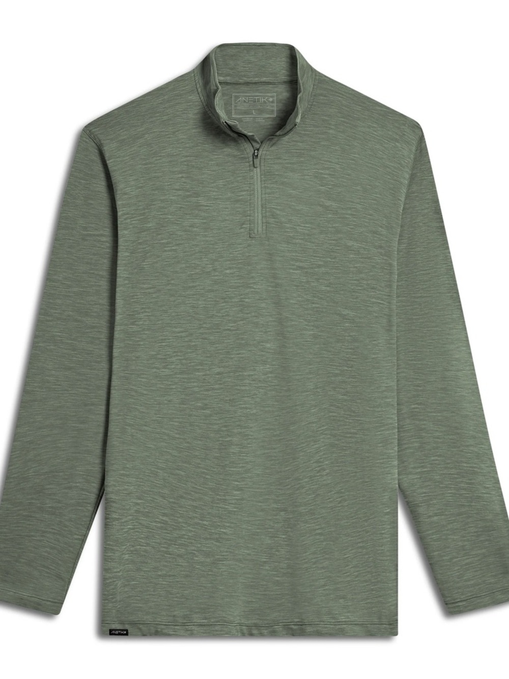 NWT Anetik Men’s Low Pro Tech L/S Quarter Zip Heather Green Sz XL